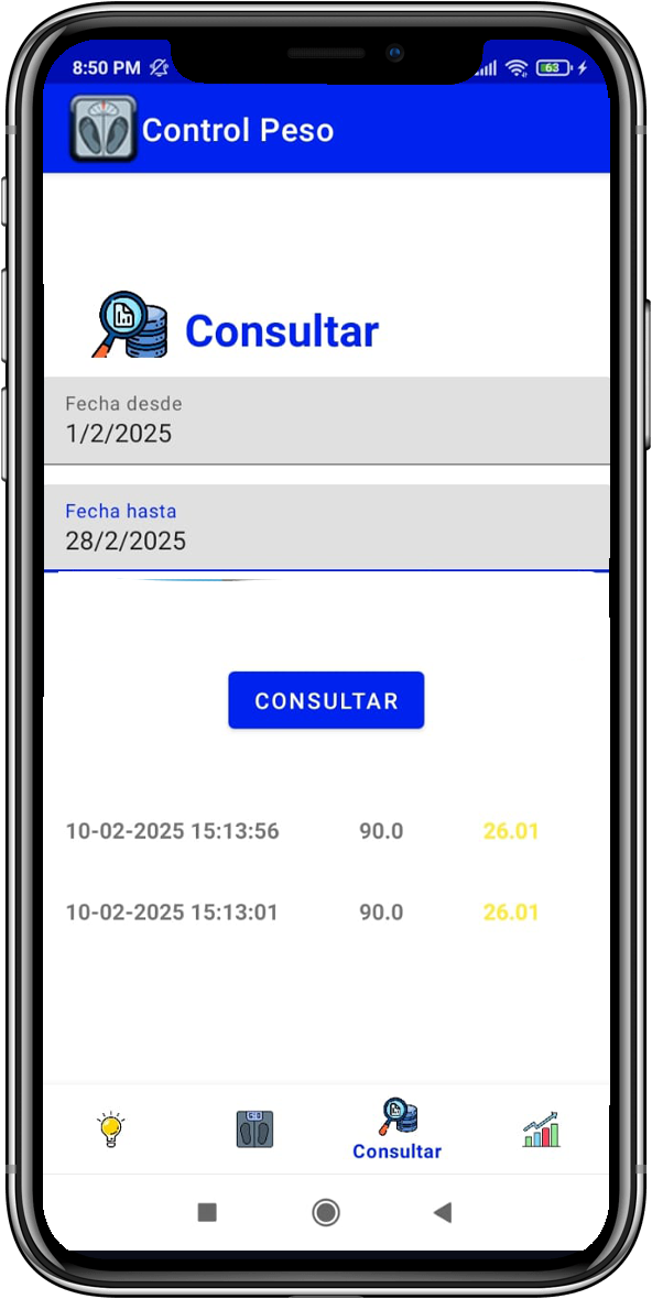 Presión Control - Consulta Lecturas